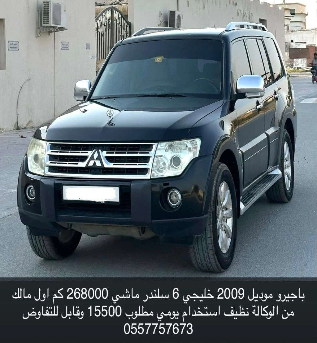 باجيرو موديل 2009 خليجي 6 سلندر ماشي 268000 كم - Image 9